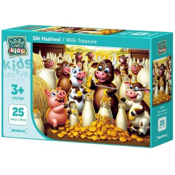 Puzzle pentru copii Art Puzzle din 25 piese XXL - Comoara lactatelor