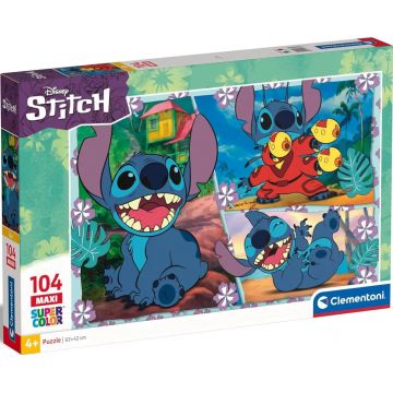 Puzzle pentru copii Clementoni din 104 piese - Stitch (varianta 1)