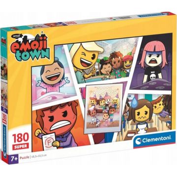 Puzzle pentru copii Clementoni din 180 piese - Emoji City (varianta 2)