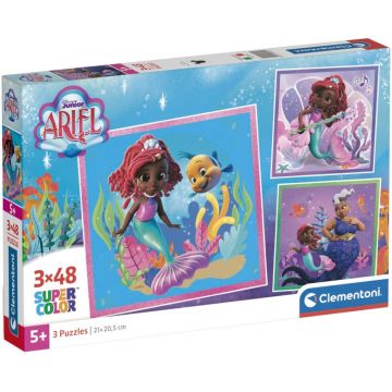 Puzzle pentru copii  Clementoni din 3 x 48 piese - Ariel
