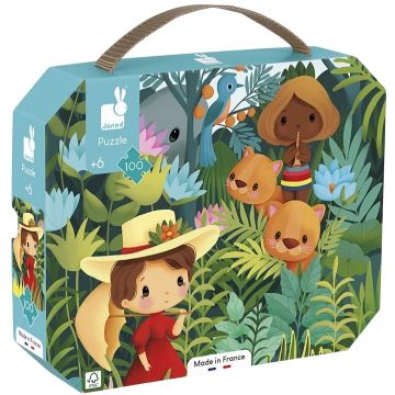 Puzzle pentru copii Janod - Puzzle, inspirat de Rousseau, 100 piese