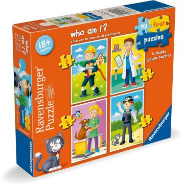 Puzzle pentru copii Ravensburger 4 în 1 - Cine sunt eu?