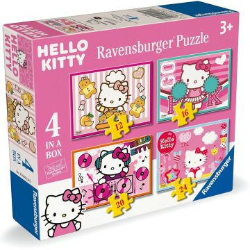 Puzzle pentru copii Ravensburger 4 în 1 - Hello Kitty