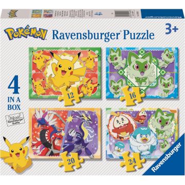 Puzzle pentru copii Ravensburger 4 în 1 - Pokemon