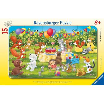 Puzzle pentru copii Ravensburger din 15 piese - Petrecere de ziua de naștere