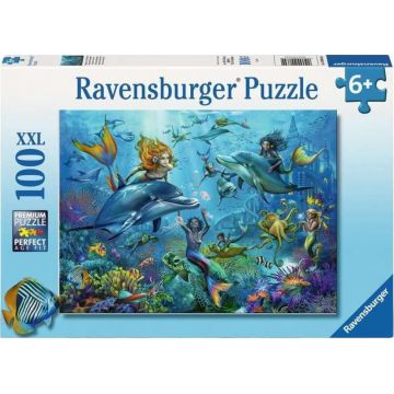 Puzzle Ravensburger din 100 XXL piese - Aventură subacvatică
