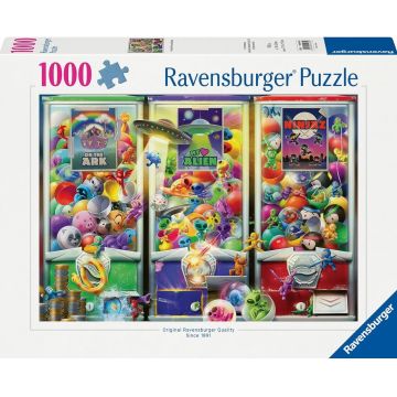 Puzzle Ravensburger din  1000 piese - Animale, extratereștri și ninja