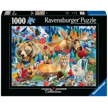 Puzzle Ravensburger din 1000 piese - Canada sălbatică