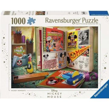 Puzzle Ravensburger din  1000 piese - Momente Mickey Mouse, 1960