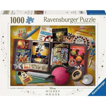Puzzle Ravensburger din  1000 piese - Momente Mickey Mouse, 1970