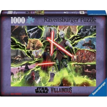 Puzzle Ravensburger din 1000 piese - Războiul Războiului Stelelor: Asajj Ventress
