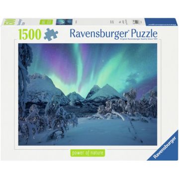 Puzzle Ravensburger  din  1500 piese - Când aurora boreală dansează