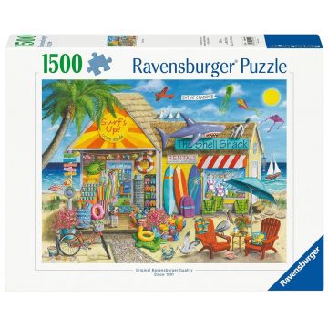 Puzzle Ravensburger din 1500 piese - Distracție pe plajă