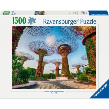 Puzzle Ravensburger din  1500 piese - Garden by the Bay din Singapore
