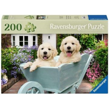 Puzzle Ravensburger din 200 XL piese - Golden Retriever