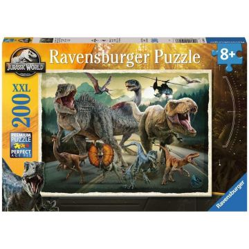 Puzzle Ravensburger din 200 XXL piese - Lumea jurasică