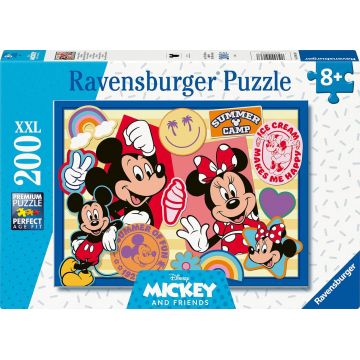 Puzzle Ravensburger din 200 XXL piese - Mickey și Minnie