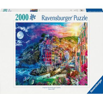 Puzzle Ravensburger din  2000 piese - Cinque Terre colorate