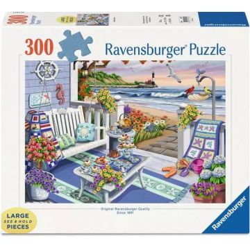 Puzzle Ravensburger din 300 XXL piese - Plaja însorită