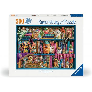 Puzzle Ravensburger din  500 piese - Cățeluși prețioși de porțelan