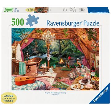 Puzzle Ravensburger din  500 piese XXL - Glamping confortabil