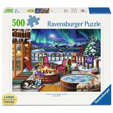 Puzzle Ravensburger din 500 XXL piese - Aurora nordică