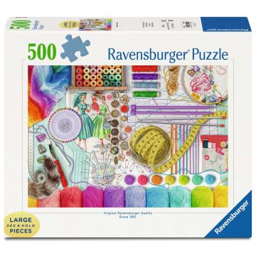 Puzzle Ravensburger din 500 XXL piese - Stație de brodat