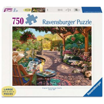Puzzle Ravensburger din 750 XXL piese - Fericire confortabilă în curte