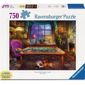 Puzzle Ravensburger din 750 XXL piese - Locul puzzle-urilor
