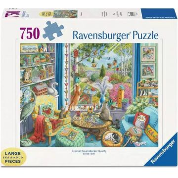 Puzzle Ravensburger din 750 XXL piese - Observatori de păsări