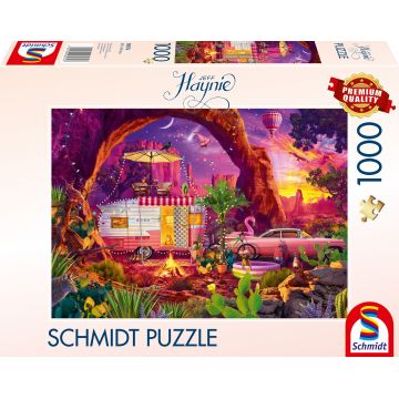 Puzzle Schmidt din 1000 piese - Camping în paradisul deșertului