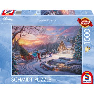 Puzzle Schmidt din 1000 piese - Cenușăreasa vine acasă de Crăciun