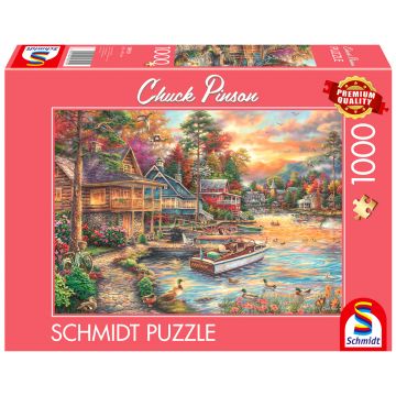 Puzzle Schmidt din 1000 piese - Seara pe mal
