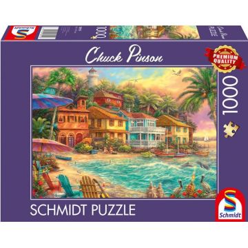 Puzzle Schmidt din 1000 piese - Viața de pe insulă