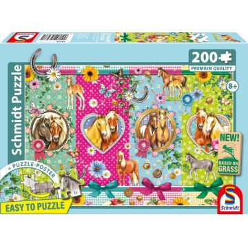 Puzzle Schmidt din 200 piese - Fericirea cailor