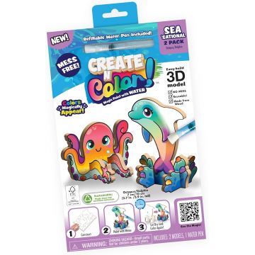 Set creativ Create N Colour - Delfin și caracatiță