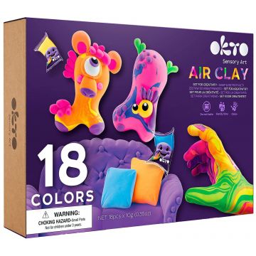 Set creativ cu plastilină Okto - 18 culori