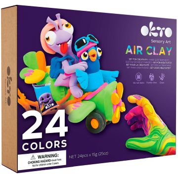 Set creativ cu plastilină Okto - 24 culori