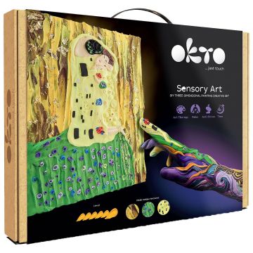 Set creativ cu plastilină Okto - Creați imagine 3D, Sărutul