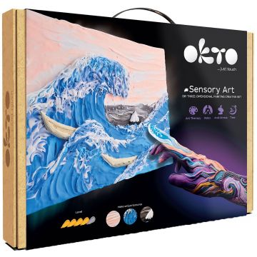 Set creativ cu plastilină Okto - Creați imagine 3D, Valul mare