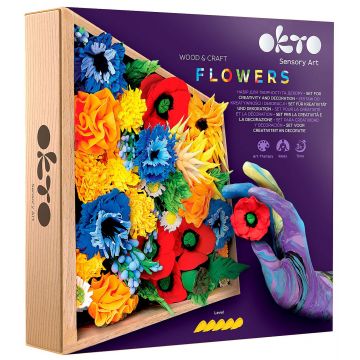 Set creativ cu plastilină Okto - Decorare cu flori, libertate