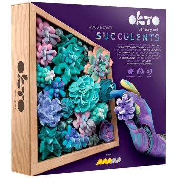Set creativ cu plastilină Okto - Decorare cu suculente, tandrețe