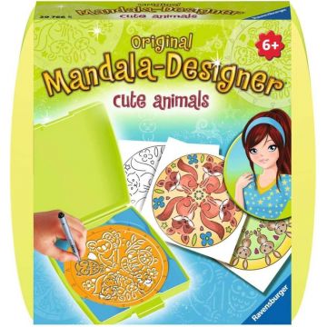 Set creativ Ravensburger - Designer de mandale, mini, animale drăguțe