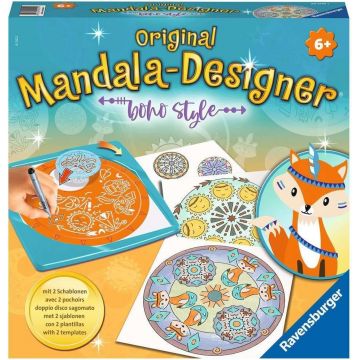 Set creativ Ravensburger - Designer Mandala, Dimensiune Medie, Stil Boho