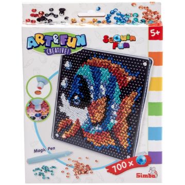 Set creativ Simba Toys Art & Fun - Pește cu paiete