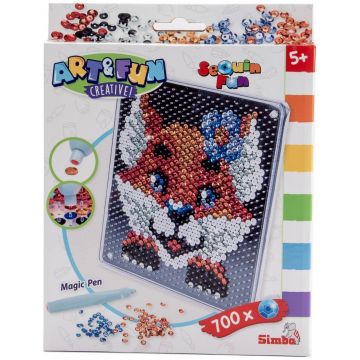 Set creativ Simba Toys Art & Fun - Vulpe cu paiete