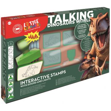 Set de ștampile Multiprint Dinosaurs World - 6 buc., cu efect sonor