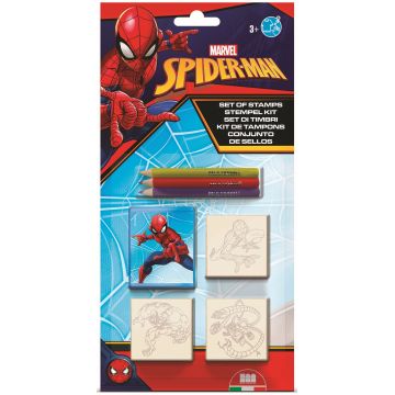 Set de ștampile Multiprint Spider-Man - С 3 buc. creioane