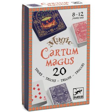 Set magic Djeco - Cartum Magus, 20trucuri cu cărți magice