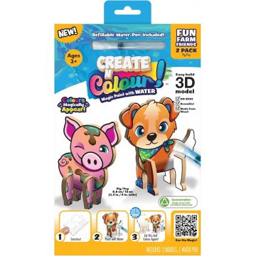 Trusă creativă Create N Colour - Câine și purceluș